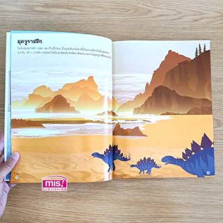 MISBOOK หนังสือสติกเกอร์ไดโนเสาร์ (มาพร้อม! สติกเกอร์ 555 ชิ้น)