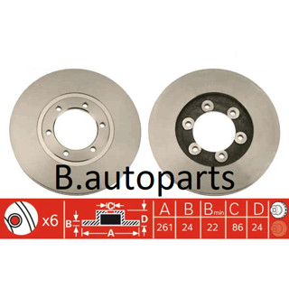 จานเบรคหน้า KIA JUMBO K2500 K2700 RUNSTOP /คู่