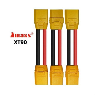 [[ส่งจากไทย]] Connector Plug Amass XT90 to Plug XT90 with Housing Sheath ,Silicone Rubber Cable