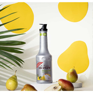 (บ้านกาแฟ HomeKoffee) MONIN William Pear Fruit Mix เพียวเร่โมนิน กลิ่น “วิลเลียม แพร์” บรรจุขวด 1 ลิตร Puree MONIN