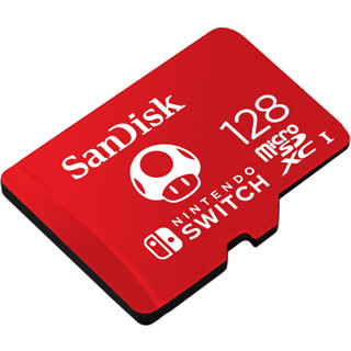 SanDisk and Nintendo Cobranded microSDXC, SQXAO, 128GB, U3, C10, UHS-1, 100MB/s R, 90MB/s W, 3x5 ME6-000980