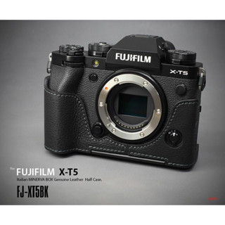 LIMS Design Fuji X-T5 [Black] Half Case ทำจากหนังแท้ประเทศอิตาลี LIMS Genuine Leather Camera Half Case Fujifilm X-T5