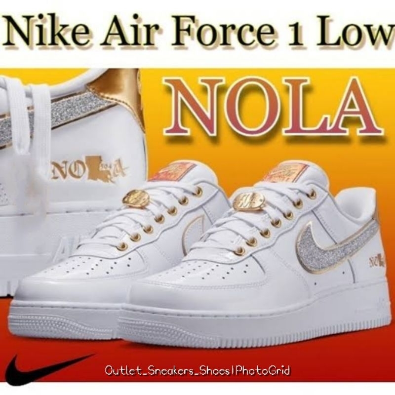 รองเท้า Nike Air Force 1 Low Nola White Women ส่งฟรี