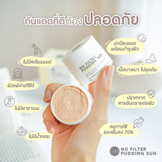 PBCOSMOSHOP No Filter Sunscreen SPF 50PA+++20g กันแดด โนฟิลเตอร์ แบบเเพ็คเก็จใหม่