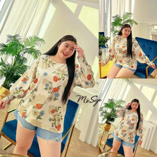 🔥Plussize🔥เสื้อคนอ้วน🔥 S รอบอก(bust) 48”สะโพก(hip) 52”       M รอบอก(bust) 52”สะโพก(hip) 56”