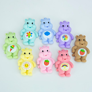 ส่งจากไทย☁️ RS354 ᵕ̈  เรซิ่น หมี Care Bears สำหรับตกแต่งโทรศัพท์ กระจก เคสยาดม Jibbitz shoes Charm 3D[แพค 8ชิ้น]