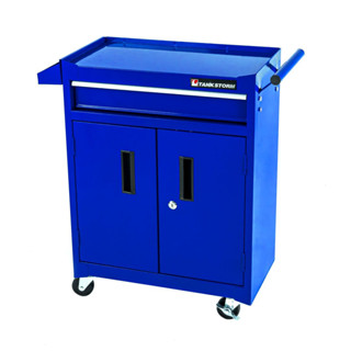 Tools Cabinet ตู้เก็บเครื่องมือเข็นได้พร้อมกุญแจล็อค สีน้ำเงิน 28x51x70cm TZ8B