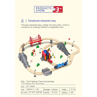 ขายดี รางรถไฟ รถไฟรางไม้ ikea ของเล่นเด็ก รถไฟของเล่น ของเล่นเด็ก รถรางไม้ เสริมพัฒนาการ ฝึกสมาธิ