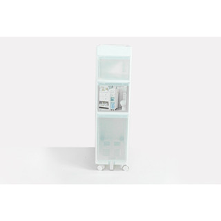 Plastic storage shelf ลิ้นชักพลาสติก 3 ชั้น จัดเก็บสิ่งของ 22x45x77 cm สีขาว ST211035