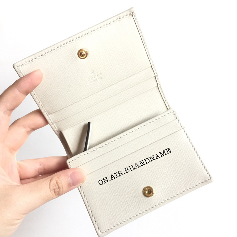 New gucci horsebit card case wallet สีขาว น่ารักมาก #4