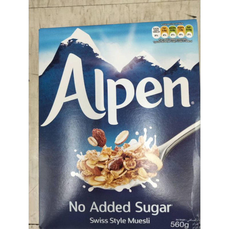 Alpen No Added Sugar  Swiss Style Muesli มูสลี่ 560g. ราคาพิเศษ