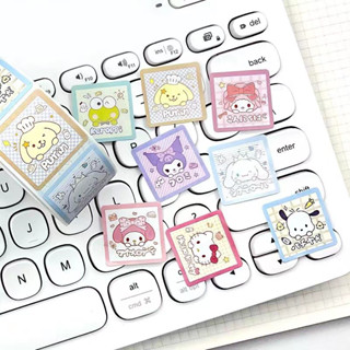 500 ชิ้น การ์ตูนน่ารัก Sanrio คู่มือวัสดุสติกเกอร์ Melody Kulomi สติกเกอร์ DIY ภาพตกแต่ง