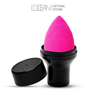 LOCEAN Basic Sponge # Pink ฟองน้ำแต่งหน้าพร้อมกล่อง