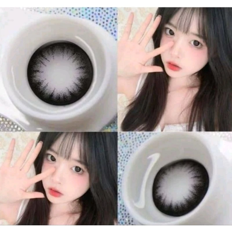 คอนแทคเลนส์ ส่ง จาก กทม. มี อย.ไทย บิ๊กอาย รุ่น Circle Black สีดำ มีค่าสายตา (0.00)-(-10.00) รายเดือน