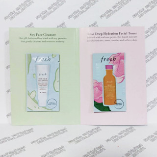 Fresh Daily Skin Essentials (Soy Face Cleanser 2ml + Rose Deep Hydration Facial Toner 2ml)