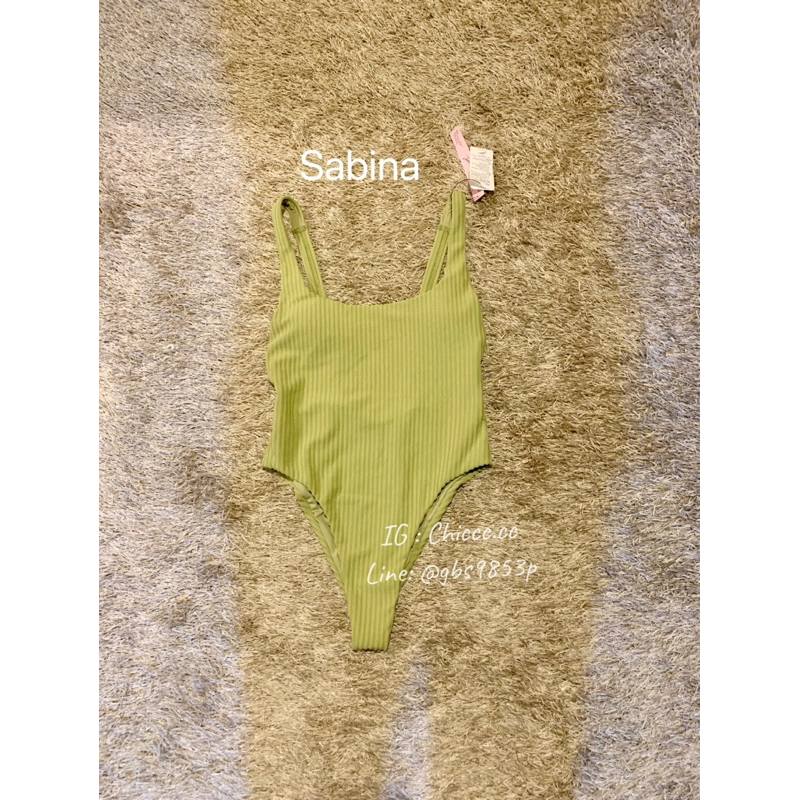 ชุดว่ายน้ำสีเขียว วันพีช ชุดไปทะเล บิกินี่สีเขียว ชุดสีเขียว sabina-S