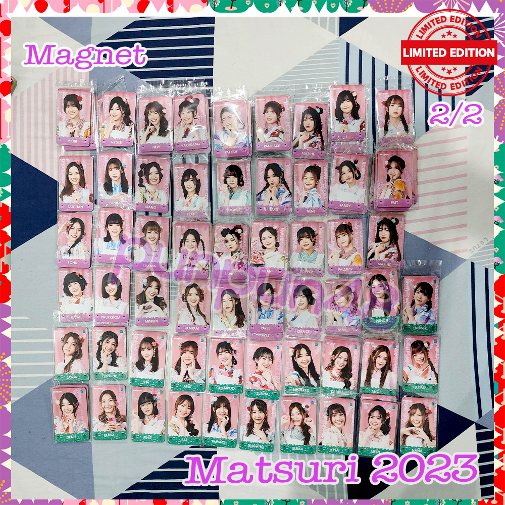 (2/2) BNK48 CGM48 Matsuri 2023 magnet มัตสึริ ที่ติดตู้เย็น พร้อมส่ง มีเก็บปลายทาง