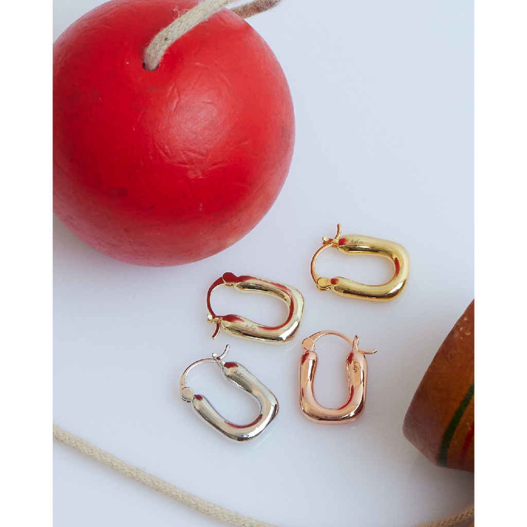 Julys - lucky horseshoe huggie earrings