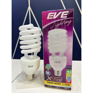 หลอดประหยัด TORNADO EVE Lightning X-Fire  45w Warm White