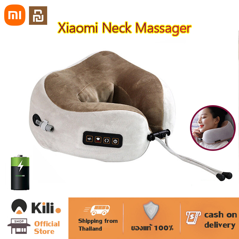 Xiaomi หมอนรองคอ เครื่องนวดรูปตัวยู นวดคอ Neck Massager ที่นวดคอไฟฟ้า เครื่องนวดคอ เครื่องนวดคอไฟฟ้า ไหล่ เพื่อสุขภา