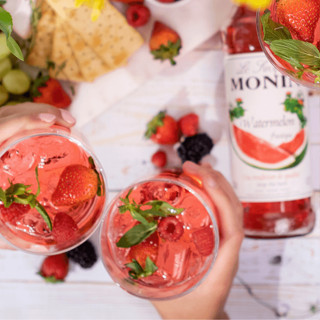 (WAFFLE) ไซรัปโมนิน ไซรัปแตงโม บรรจุขวด 700 ml. MONIN Watermelon Syrup น้ำเชื่อม MONIN กลิ่น “Watermelon”