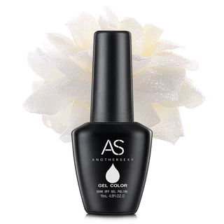 สีขาวนม สีเจล สีทาเล็บ โทนขาวนม AS 15ml.
