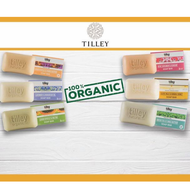 สบู่ Tilley Organic  ธรรมชาติ 100% ทั้งผลไม้ ดอกไม้และสมุนไพร