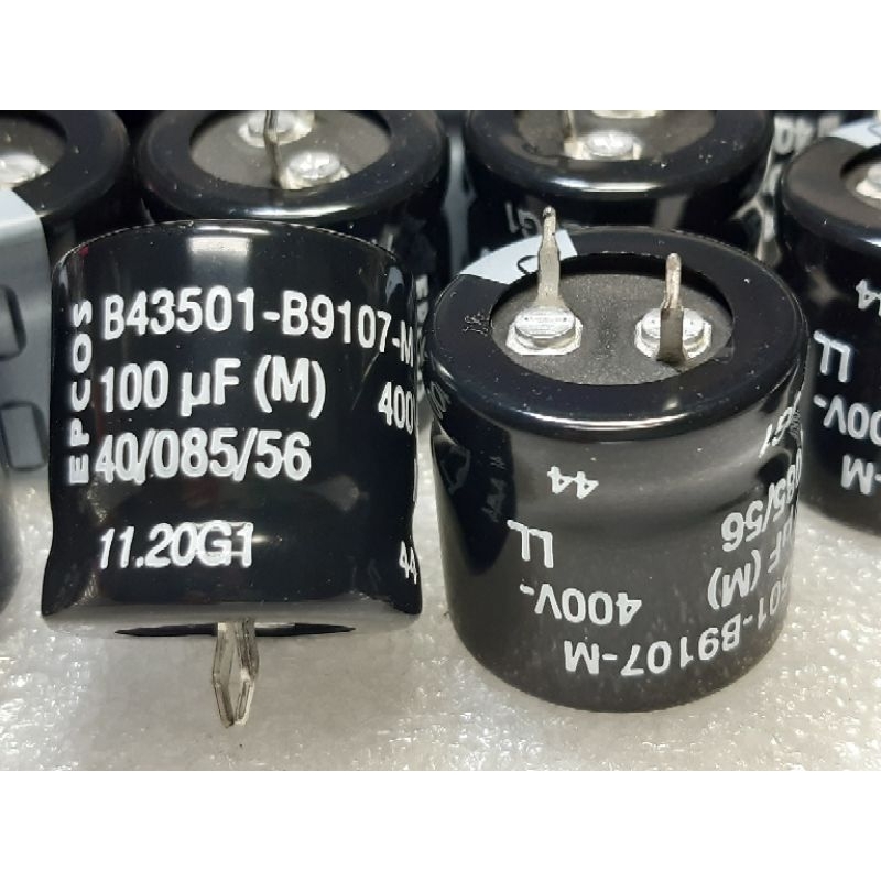 Epcos B43501 100uf 400v capacitor ตัวเก็บประจุ คาปาซิเตอร์