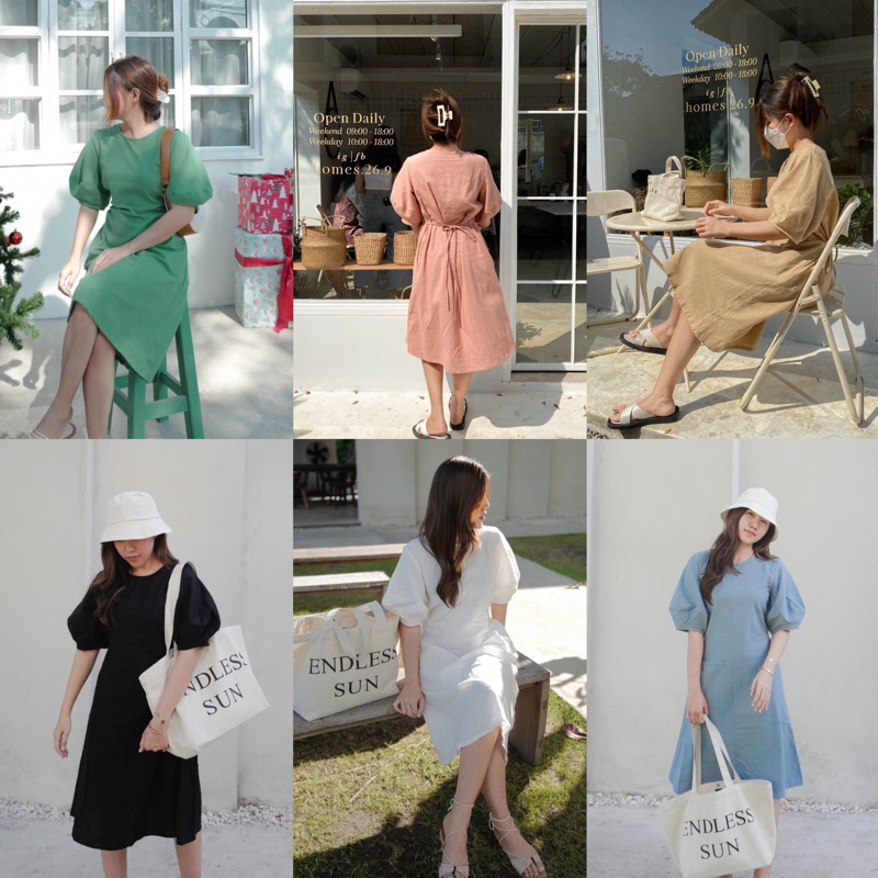 ชุดเดรส Blossom Dress สไตล์มินิมอล