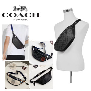 Coach Waist Bag กระเป๋าคาดเอวผู้ชาย แฟชั่นกระเป๋าสะพาย F78777 F79037 F69305