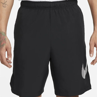 กางเกงออกกำลังกายขาสั้น NIKE Woven Graphic Fitness Shorts [ ลิทสิทธิ์แท้ NIKE ป้ายไทย ][รหัส DQ4800 010 ]