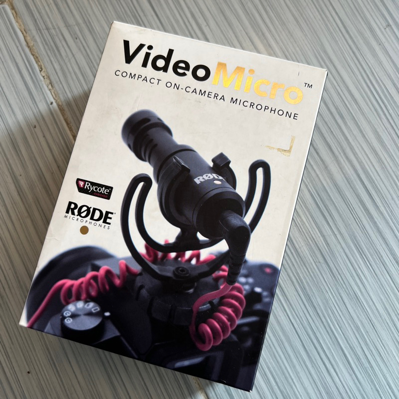 Rode VideoMicro Compact On-Camera Microphone ไมค์กล้องRode มือสอง มีรอยตำหนิยางเสื่อมนอกนั้นใหม่99%