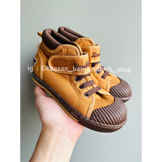 พร้อมส่งค่ะ รองเท้าบูท มิกิเฮ้าส์ สีน้ำตาล mikihouse boot shoe brown size 19.0 cm ใหม่ป้ายห้อย ของแท้ ไม่มีกล่อง