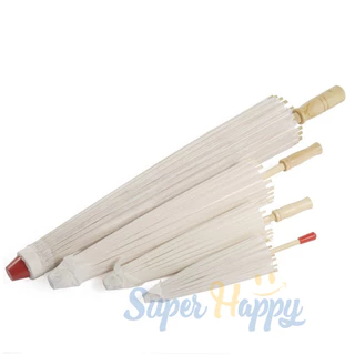 ร่มไม้กระดาษสีขาว DIY ขนาด 20CM,30CM,40,60CM Paper umbrella