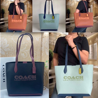 Coach Kia Tote In Colorblock