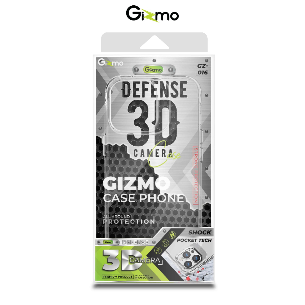 เคสใส Gizmo Defense 3D Camera Case for iPhone 13, 13 Pro, 13 Pro Max : iStudio by UFicon