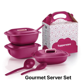 Tupperware รุ่น Gourmet Server Set แช่เย็นได้ อุ่นในไมโครเวฟได้ พร้อมเสริฟ