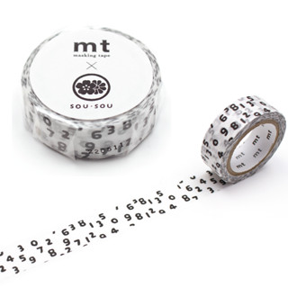 mt masking tape SO-SU-U kon-tsukumo (MTSOU21) / เทปตกแต่งวาชิ ลาย SO-SU-U kon-tsukumo แบรนด์ KAMOI mt masking tape