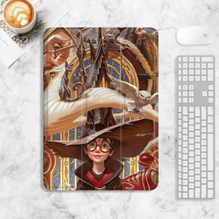 harry potter เคส iPad mini4/5/6 air 1/2/3/4/5 เคสไอแพด 10.2 gen 7/8/9 เคสซิลิโคน มีที่ใส่ปากกา 2022 pro11 gen10 case