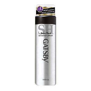 🌟 สเปรย์จัดแต่งทรงผม แข็งมาก แกซบี้ GATSBY SUPER HARD SET & KEEP SPRAY 180กรัม