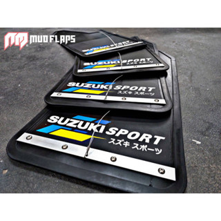 บังโคลนรถยนต์ ลาย SUZUKI SPORT เพลทเงินอลูมิเนียม