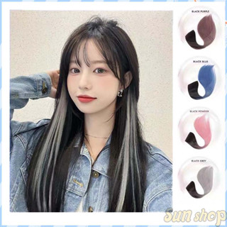 วิกผม 50ซม. วิกผมไฮไลท์สี วิกผมเกาหลี วิกผมสียอดนิยม วิกผมไฮไลท์สีอ่อน วิกผมสาวคอสเพลย์ วิกผมตกแต่งผม วิกผม