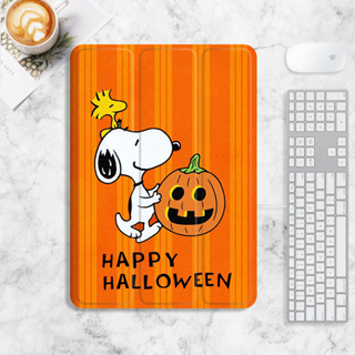 halloween snoopy graffiti เคส iPad air1/2/3/4/5 mini6 เคสไอแพด gen7/8/9 10 case iPad pro11 2022 เคสซิลิโคน มีที่ใส่ปากกา