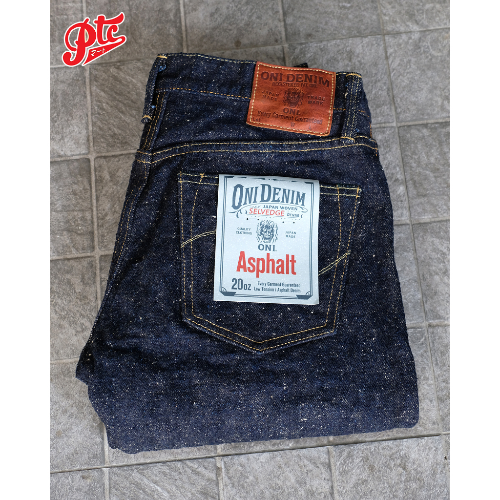 กางเกงยีนส์ ONI DENIM ONI-544-ASPHALT 20OZ ASPHALT DENIM STYLISH TAPERED