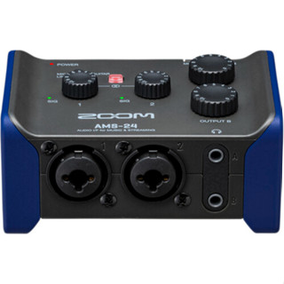 Zoom AMS-24 *ของแท้รับประกัน1ปี* ออดิโออินเตอร์เฟส 2x4 USB-C Audio Interface, Record/ Stream, Loopback, Computer /Mobile