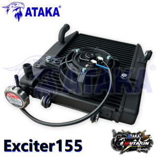 ATAKA หม้อน้ำที่ปรับปรุงใหม่ EXCITER155 พร้อมพัดลมแข่งรถหม้อน้ำขนาดใหญ่น้ำหล่อเย็นพัดลมขนาดใหญ่ATAKA หม้อน้ำที่ปรับ