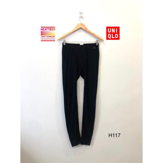 กางเกง Heattech Uniqlo รุ่นปกติ สีดำ ไซส์ M ผู้ชาย มือสอง สภาพใหม่ &gt;ผ่านการคลีนแล้ว