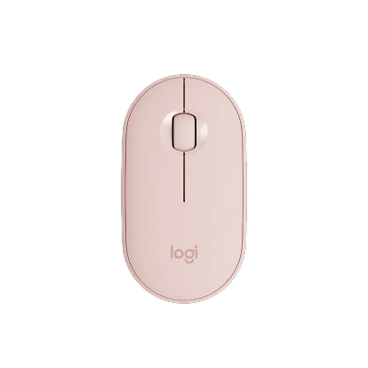 เมาส์ไร้สาย Logitech Bluetooth & Wireless Mouse M350 Pebble Rose