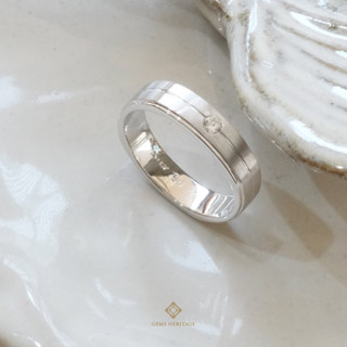 แหวนชาย Classic diamond ring- men (Rwg554)