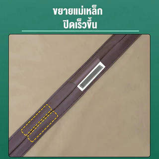 ABBY ผ้าม่านกันแอร์ ม่านพลาสติกกั้นแอร์ 90x210/100*210cm วัสดุ EVA ความเย็นไม่ไหลออกไป แยกกับควันน้ำมัน กันน้ำ